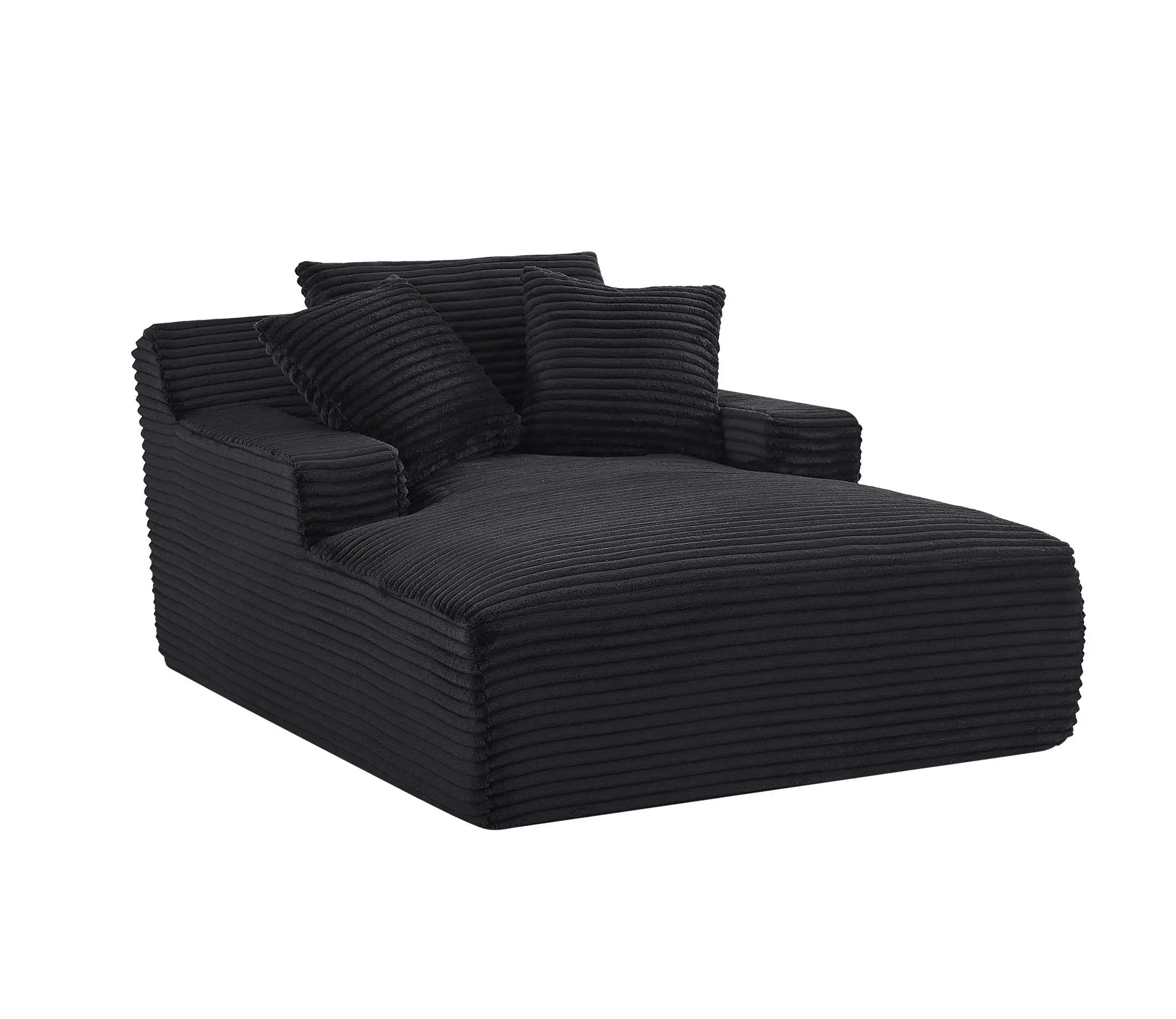 Cloudline - Oversized Chaise Lounge, Modern Comfy Couch With Full Foam Cushioning, Cozy Sleeper Sofabed by HouseOfZazla