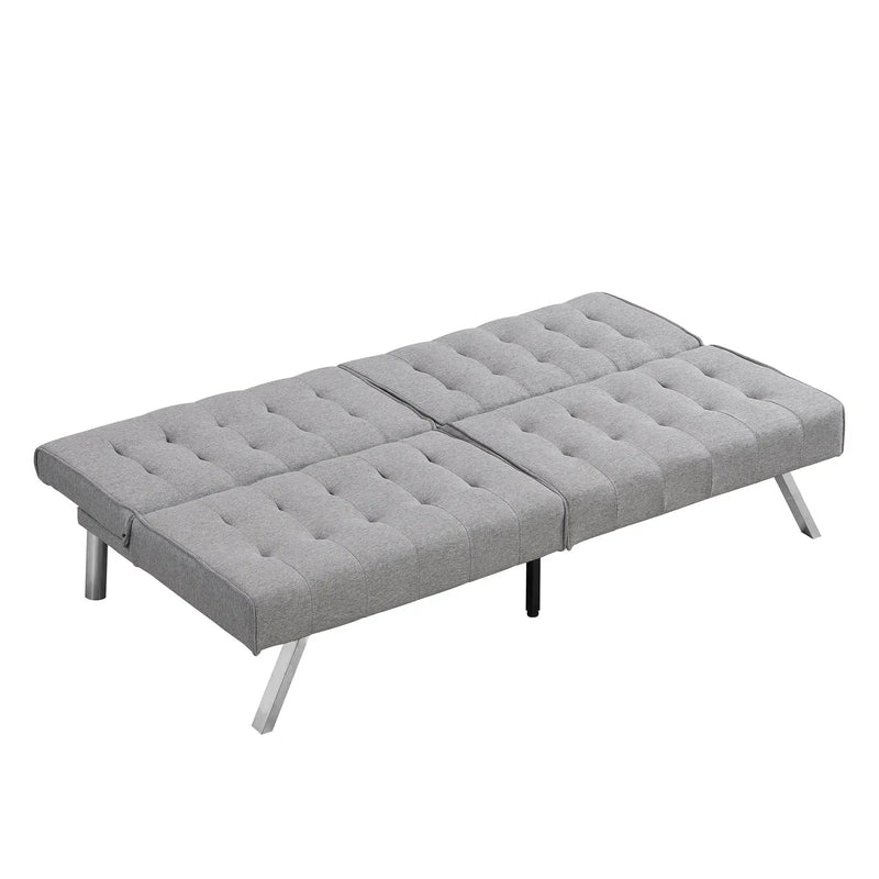 Modern Sofa Bed With Wood Frame And Stainless Legs by Unique Piece Furniture