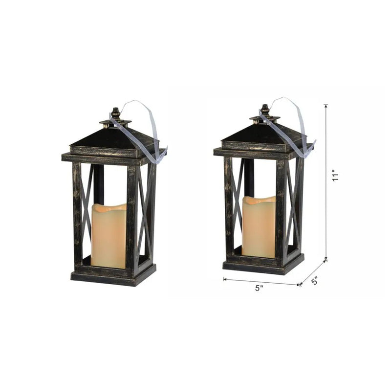Menifee - Lantern With Led Candle (Set of 2) by Unique Piece Furniture