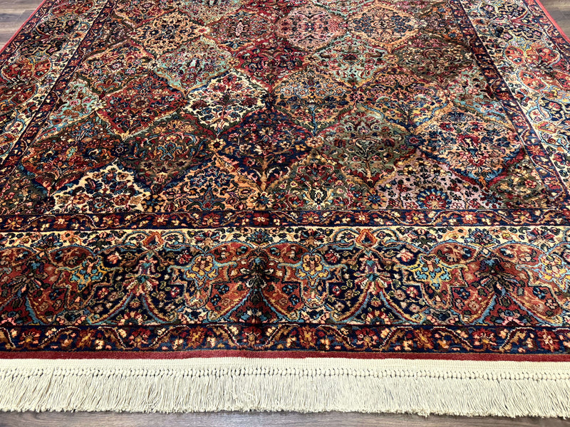 Karastan Rug 8.8 x 10.6, Multicolor Panel Kirman Rug #717, Wool by Jewel Rugs