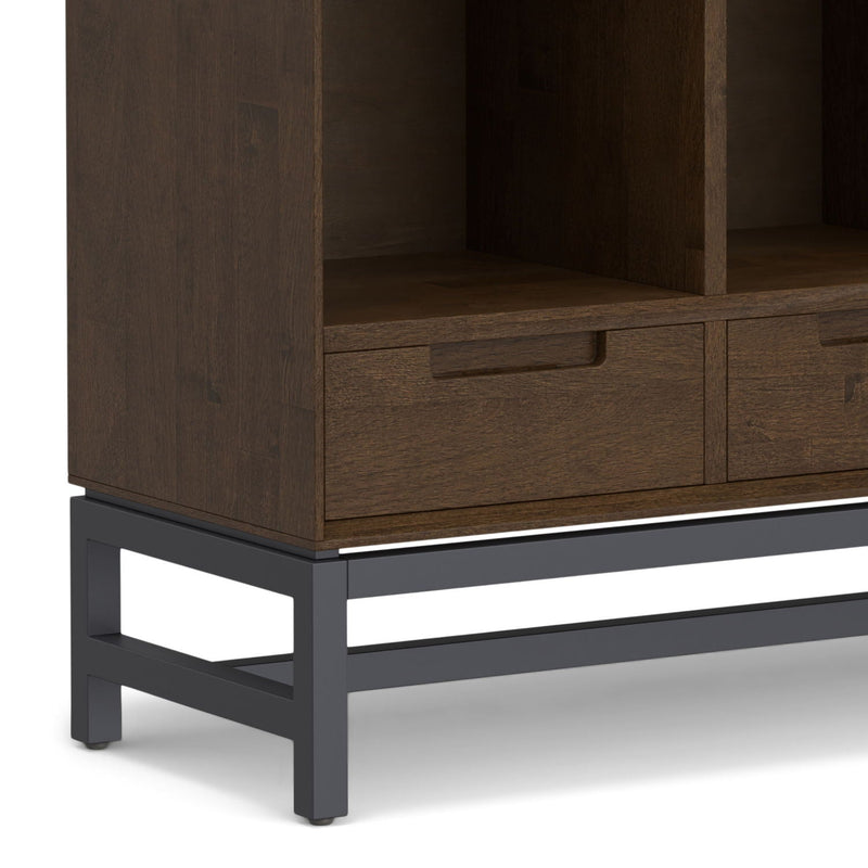 Banting - 9 Cube Bookcase With Drawers - Walnut Brown by HouseOfZazla