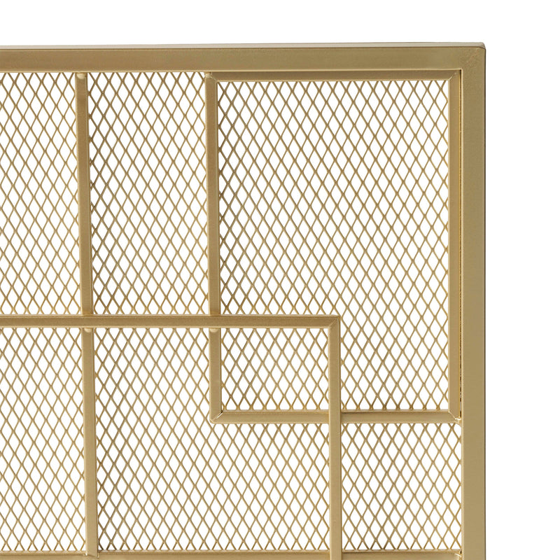 Dorothy Modern Single Panel Iron Fire Screen, photo 8 of 9