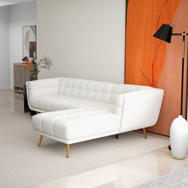 Addison - L Shape Sectional Sofa Tufted by HouseOfZazla