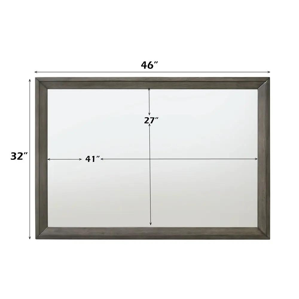 Escher - Mirror - Gray Oak by Unique Piece Furniture