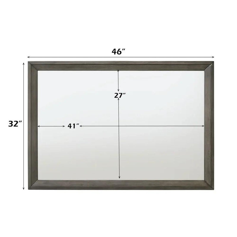 Escher - Mirror - Gray Oak by Unique Piece Furniture
