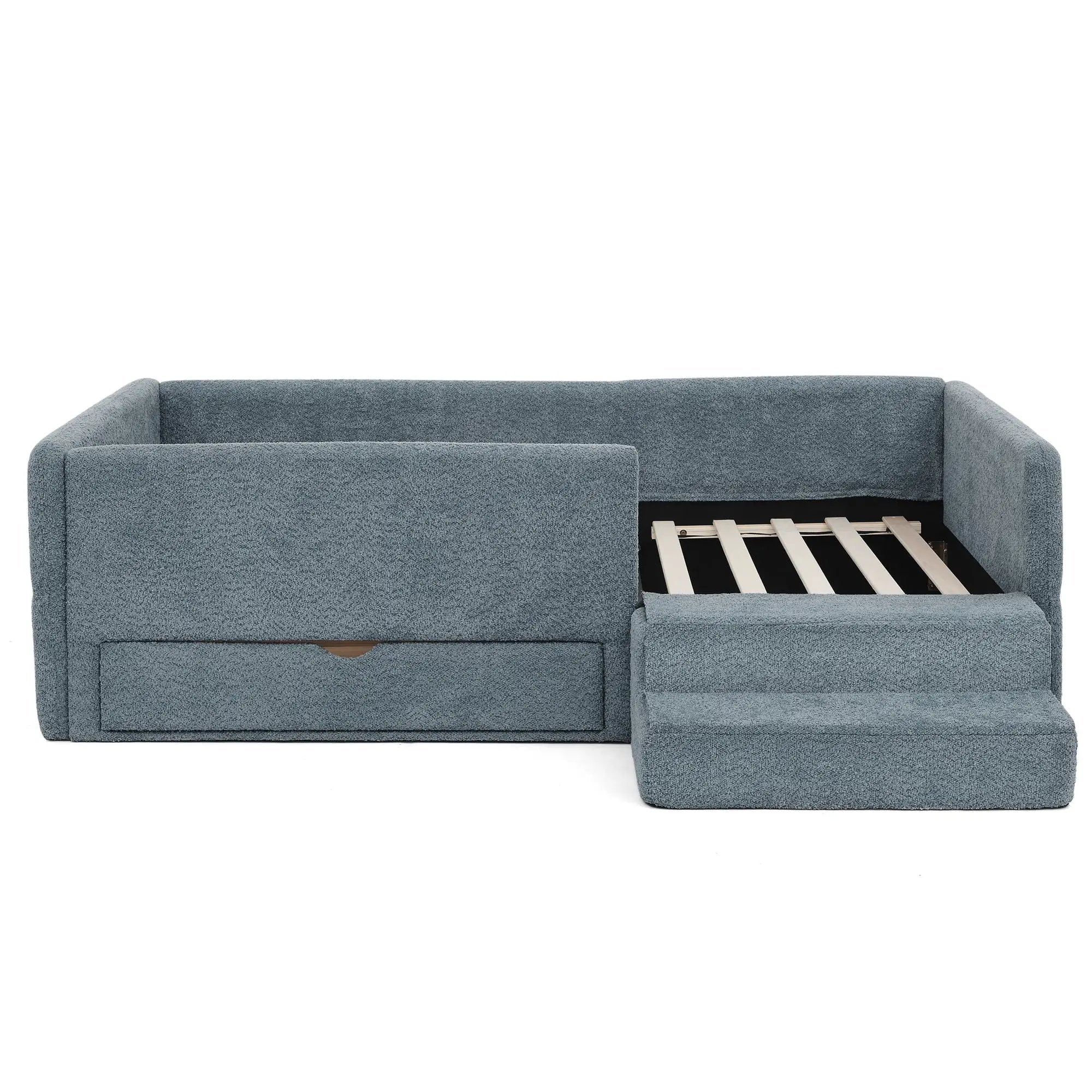 Safe Kids Bed With Guardrails And Storage by Unique Piece Furniture