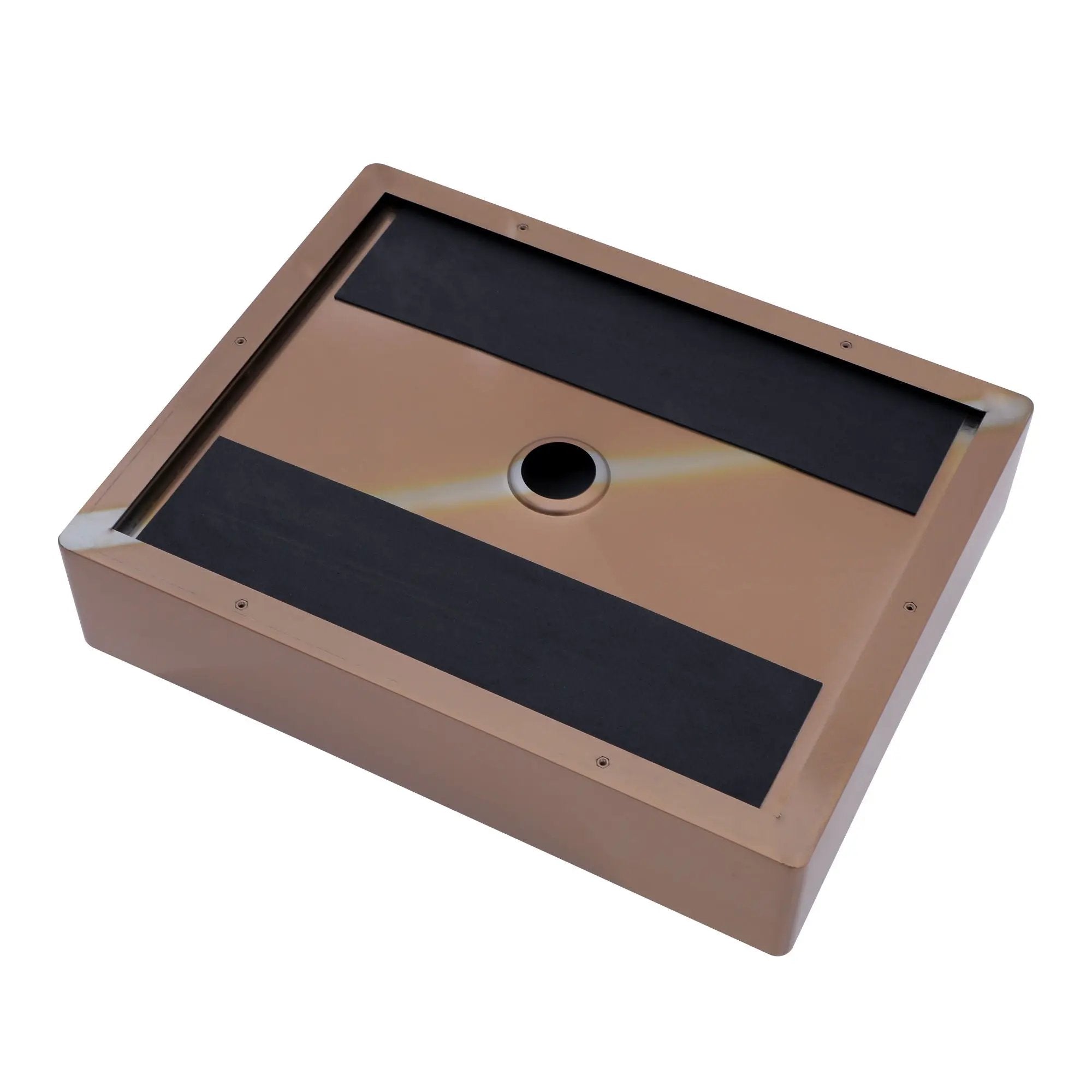 19" X 15" Stainless Steel Bathroom Sink With Pop Up Drain, Nano Surface - Rose Gold by HouseOfZazla
