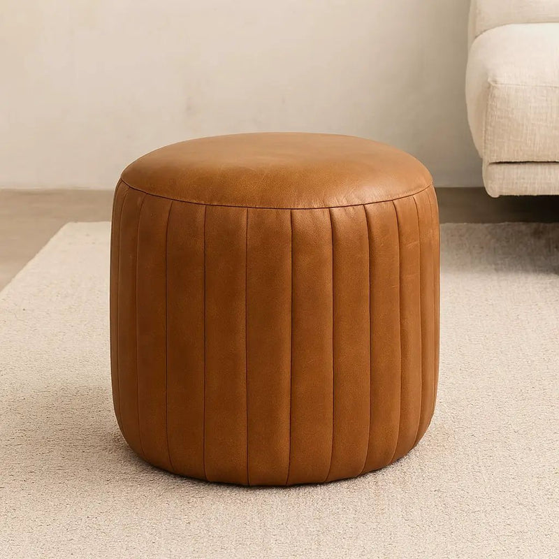 Buffalo - Footstool - Brown by HouseOfZazla