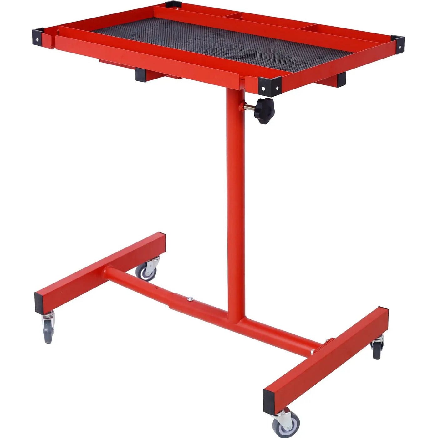 Adjustable Tear Down Work Table With Drawer For Garages, Repair Shops, And Diy, Portable, (4) 2.5" Swivel Casters, 220 Pound Capacity, Rubber Corners, Heavy Duty Steel by HouseOfZazla