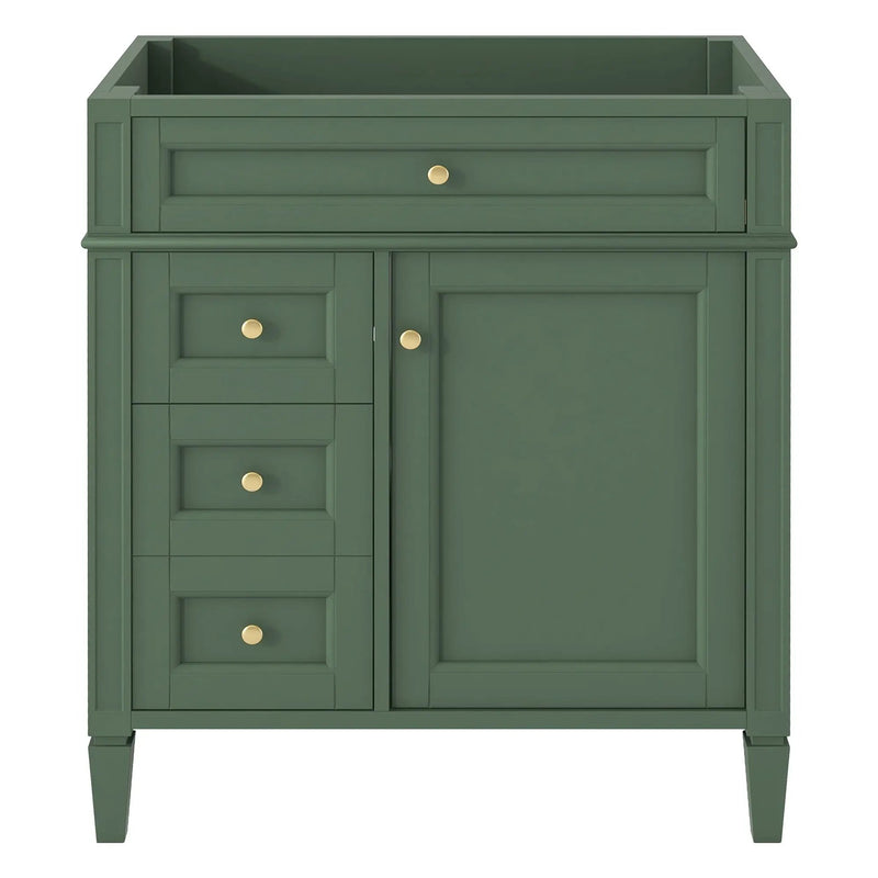 Bathroom Vanity With 2 Drawers And Tip-Out Drawer, Storage Cabinet by HouseOfZazla