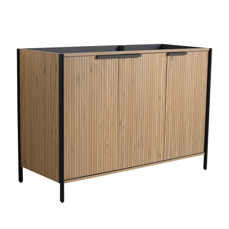 Contemporary Freestanding Bathroom Vanity With Adjustable Shelves by Unique Piece Furniture