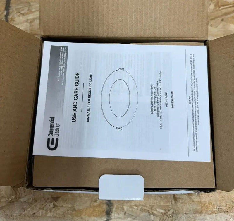 Commercial Electric Pro Value Series LED 4 in Round Adj Color Temp Canless Recessed Light for Kitchen Bath Living rooms, Wht 4-Pk by Selzalot