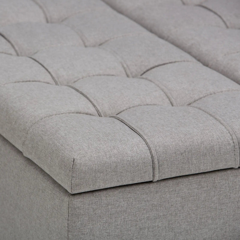 Harrison - Upholstered Coffee Table Storage Ottoman by HouseOfZazla