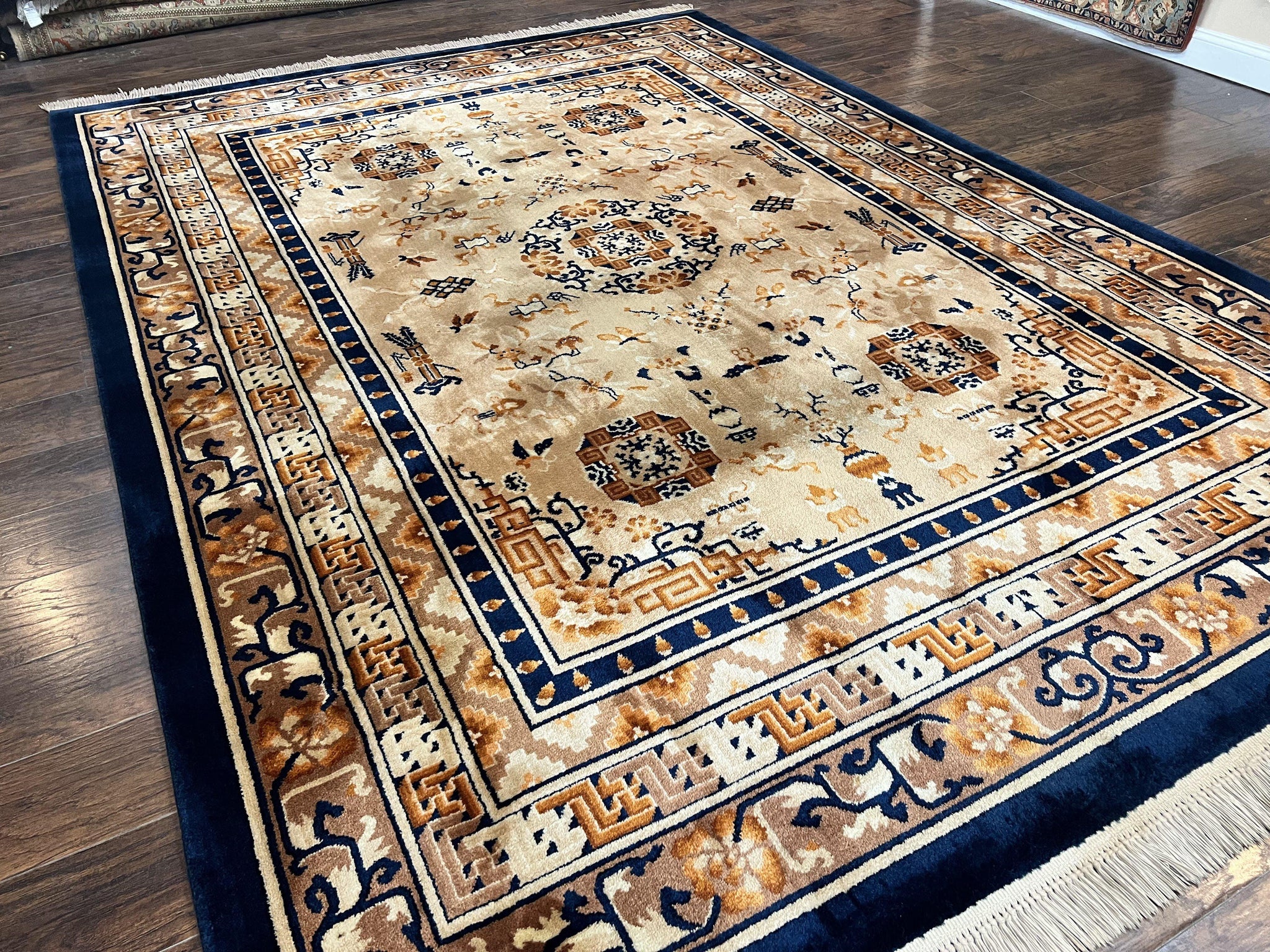 Karastan Rug 8.8 x 12, Cathay Medallion #727, Wool Karastan Carpet, Original Collection 700 Series, Discontinued, Vintage Karastan Area Rug by Jewel Rugs