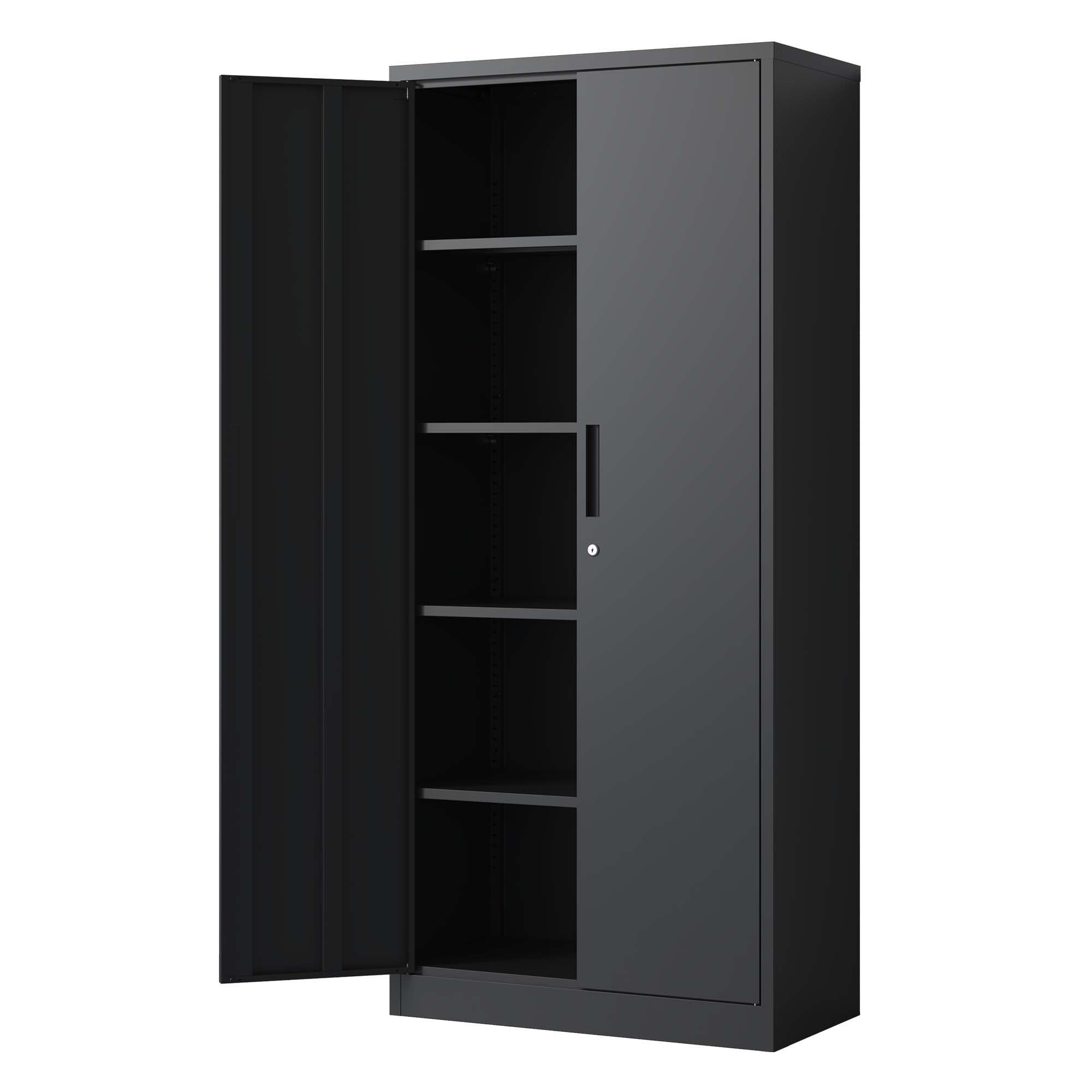 Heavy Metal Garage Storage Cabinet With Locking Doors, Steel, Adjustable Shelves by HouseOfZazla