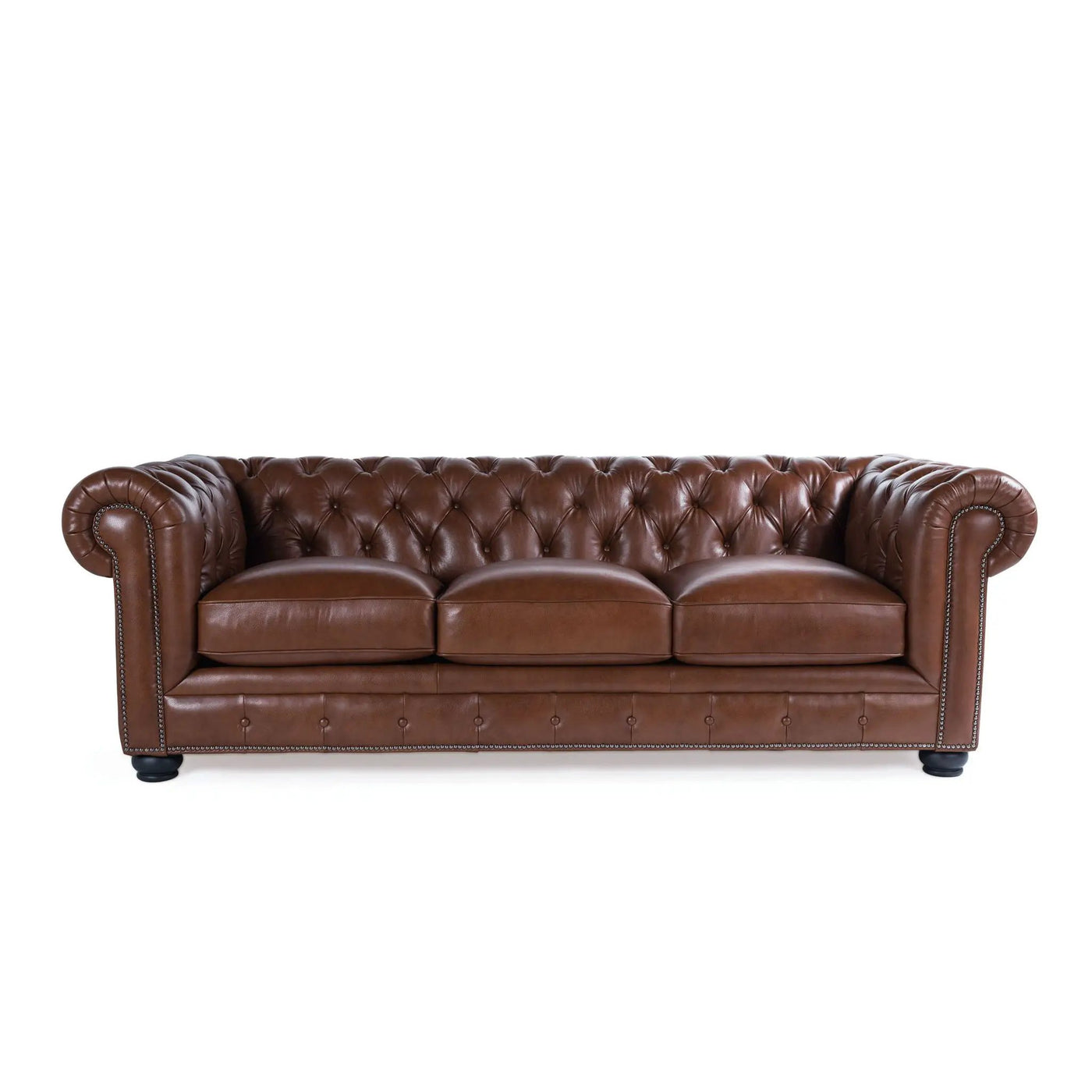 Traditional Tufted Chesterfield Nailhead Sofa by HouseOfZazla