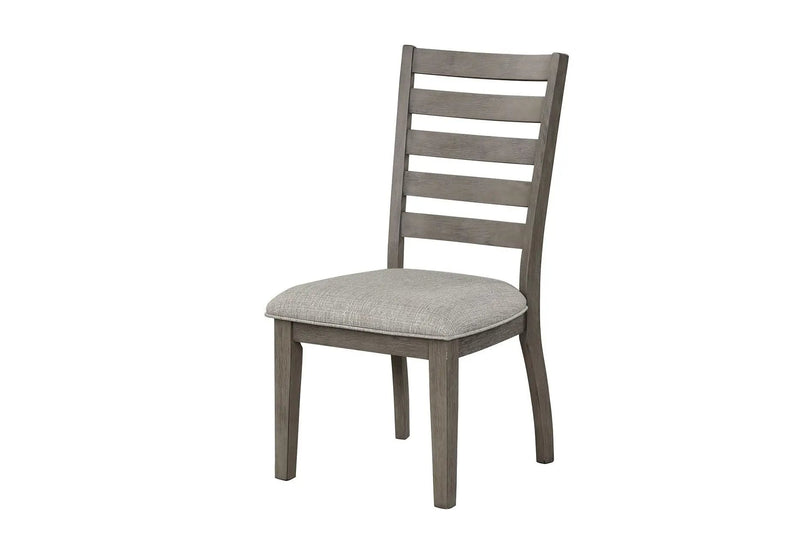 Side Dining Chair With Ladder Back (Set of 2) - Gray by Unique Piece Furniture