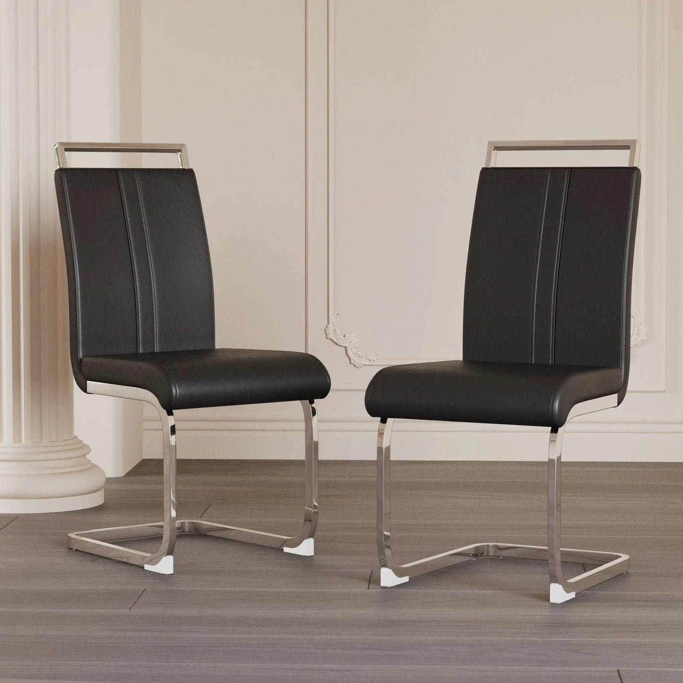 Modern Dining Chairs With Padded Seat, High Back by HouseOfZazla