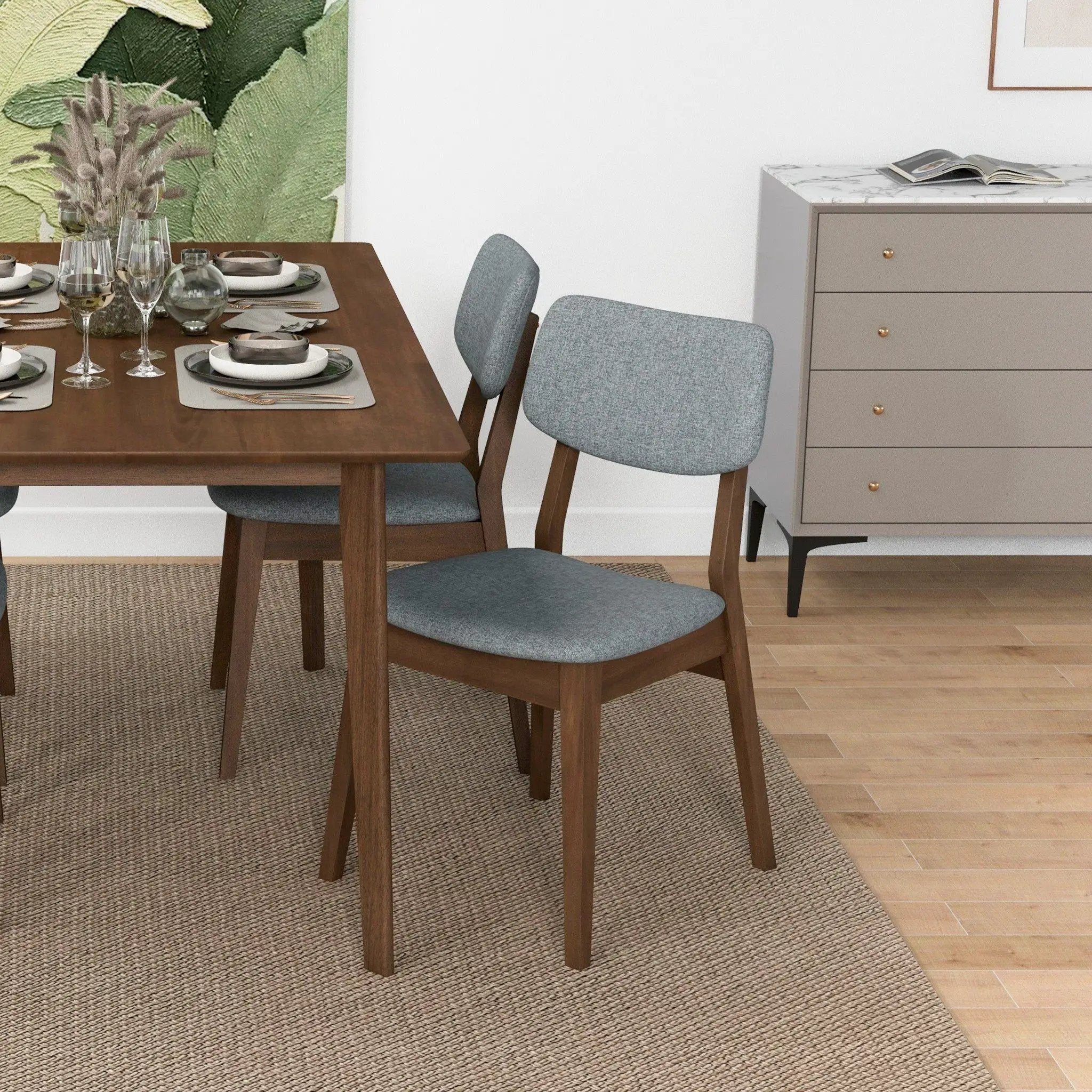 Carlos - Solid Back Side Chair (Set of 2) by Unique Piece Furniture