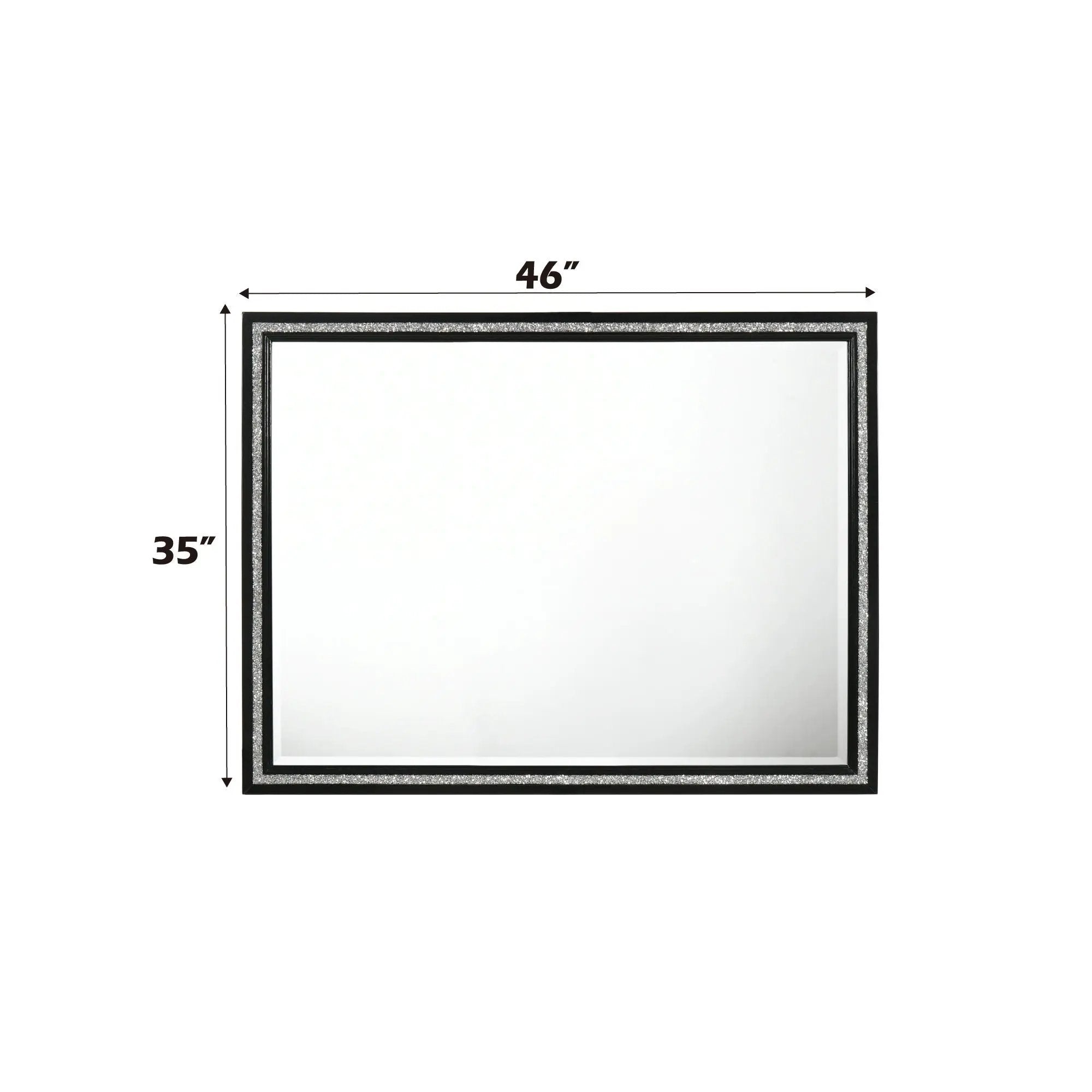 Haiden - Weathered Mirror - Black by Unique Piece Furniture