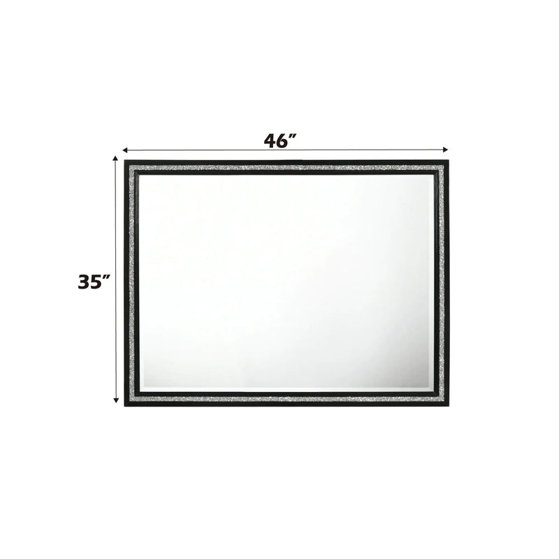 Haiden - Weathered Mirror - Black by Unique Piece Furniture
