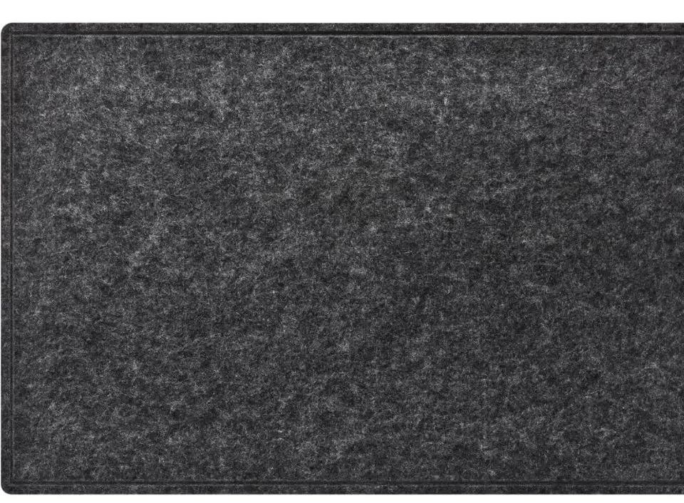 Bcabo Large Bulletin Board, 72x48 Inches Cork Board Alternative, Large Felt Board Decorative Pin Board for Wall, Foldable Photo Board Self-Adhesive Vision Board with 36 Pushpins Dark Gray by Selzalot