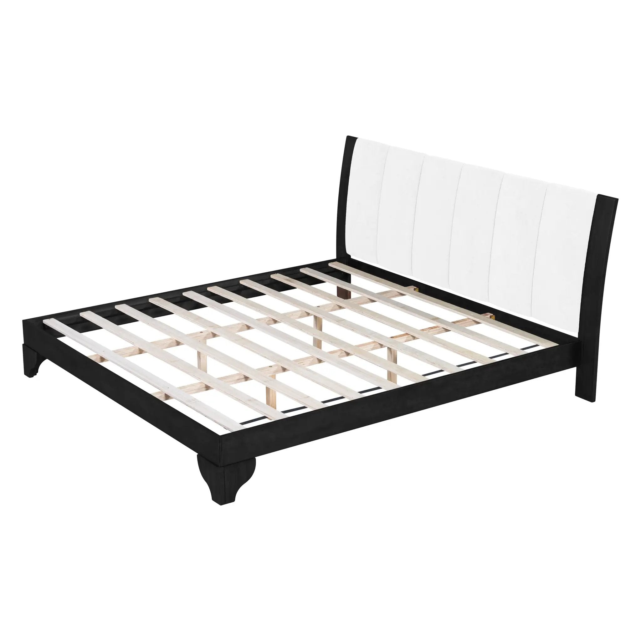 King Size Bed Frame Black and White by HouseOfZazla