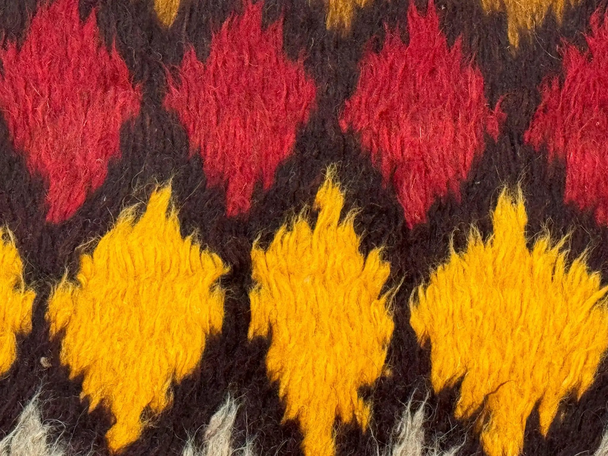 Shaggy Balouch Rug 3x4, Tribal Rug, Afghan Rug, Brown, Multicolor by Jewel Rugs