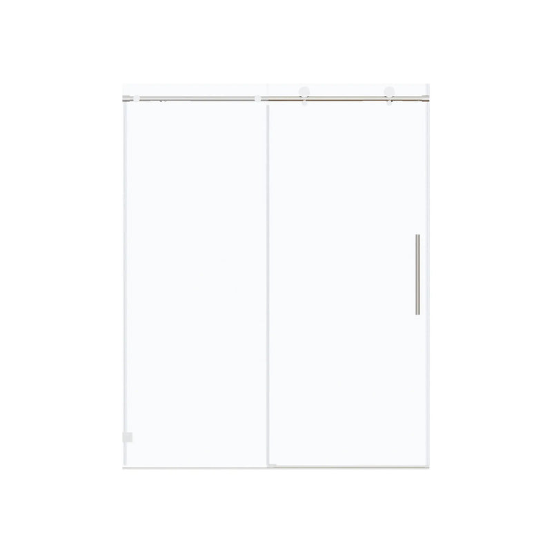 Frameless Single Sliding Soft Close Shower Doors, 5/16" Sgcc Tempered Glass by HouseOfZazla