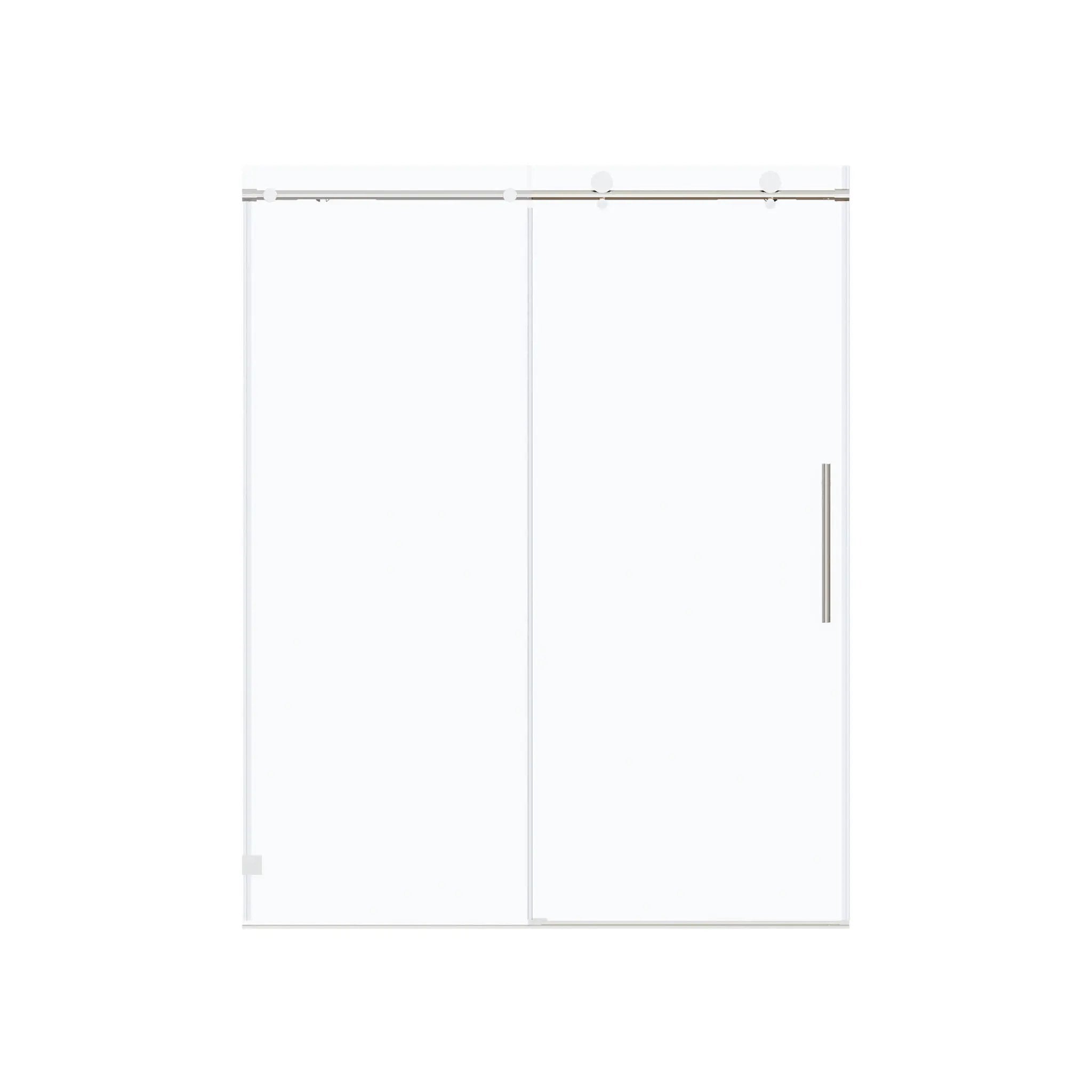 Frameless, Single Sliding Soft Close Shower Doors, 5/16" Sgcc Tempered Glass by HouseOfZazla