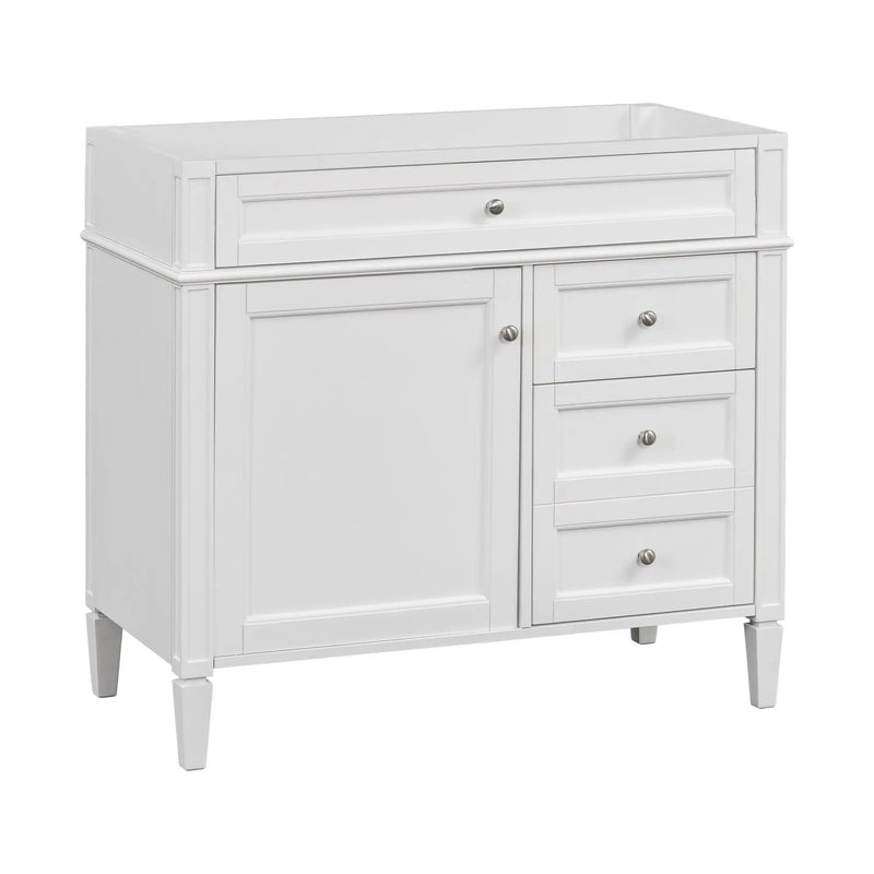 Bathroom Vanity With 2 Drawers And Tip-Out Drawer, Storage Cabinet by HouseOfZazla