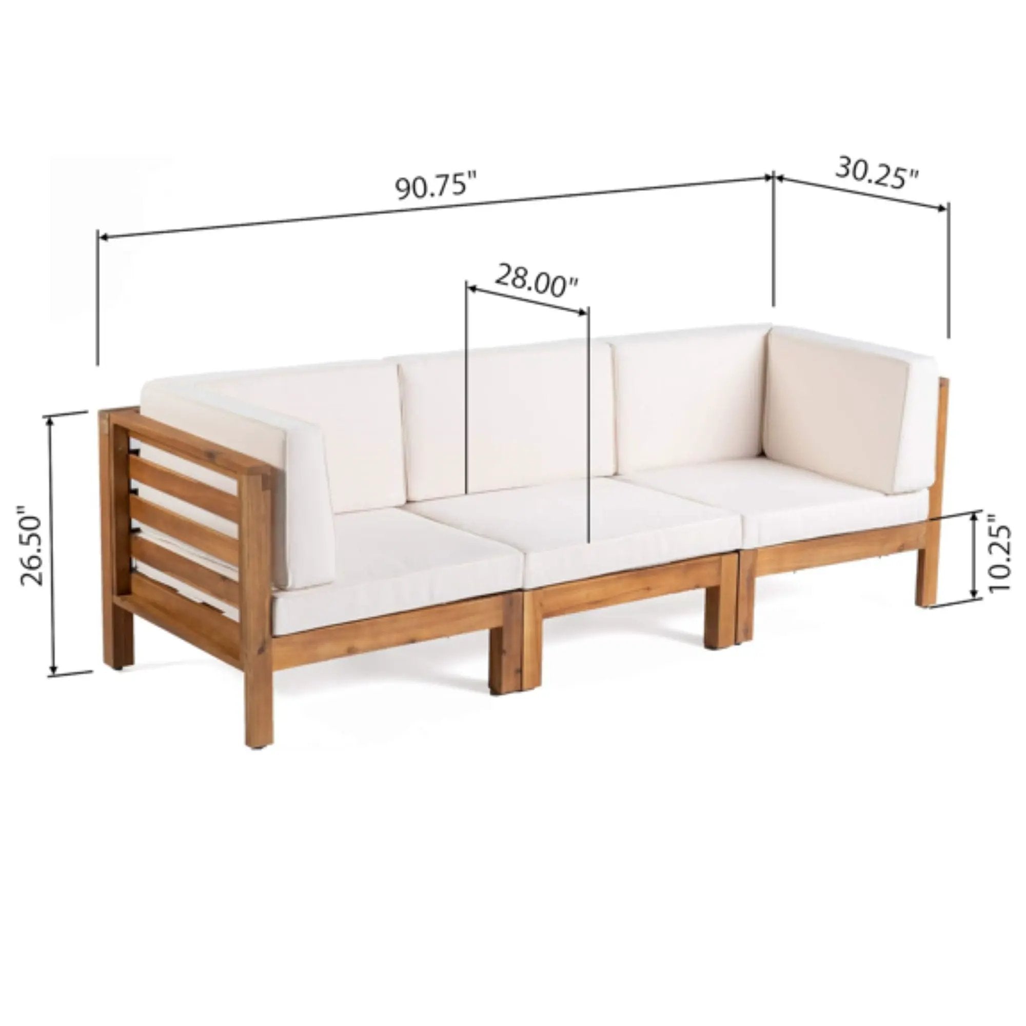 Oana - 3 Piece Sofa Set With Water Resistant Cushions by HouseOfZazla