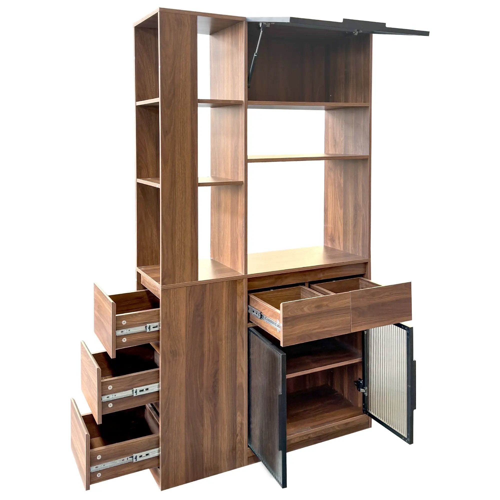 70.87"H Tall Storage Cabinet with Multi-Functional Storage Space by HouseOfZazla