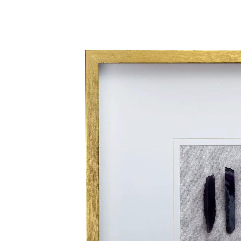 Grace Purple Agate Shadow Boxes Wall Art Set of 2 - Multicolor by HouseOfZazla