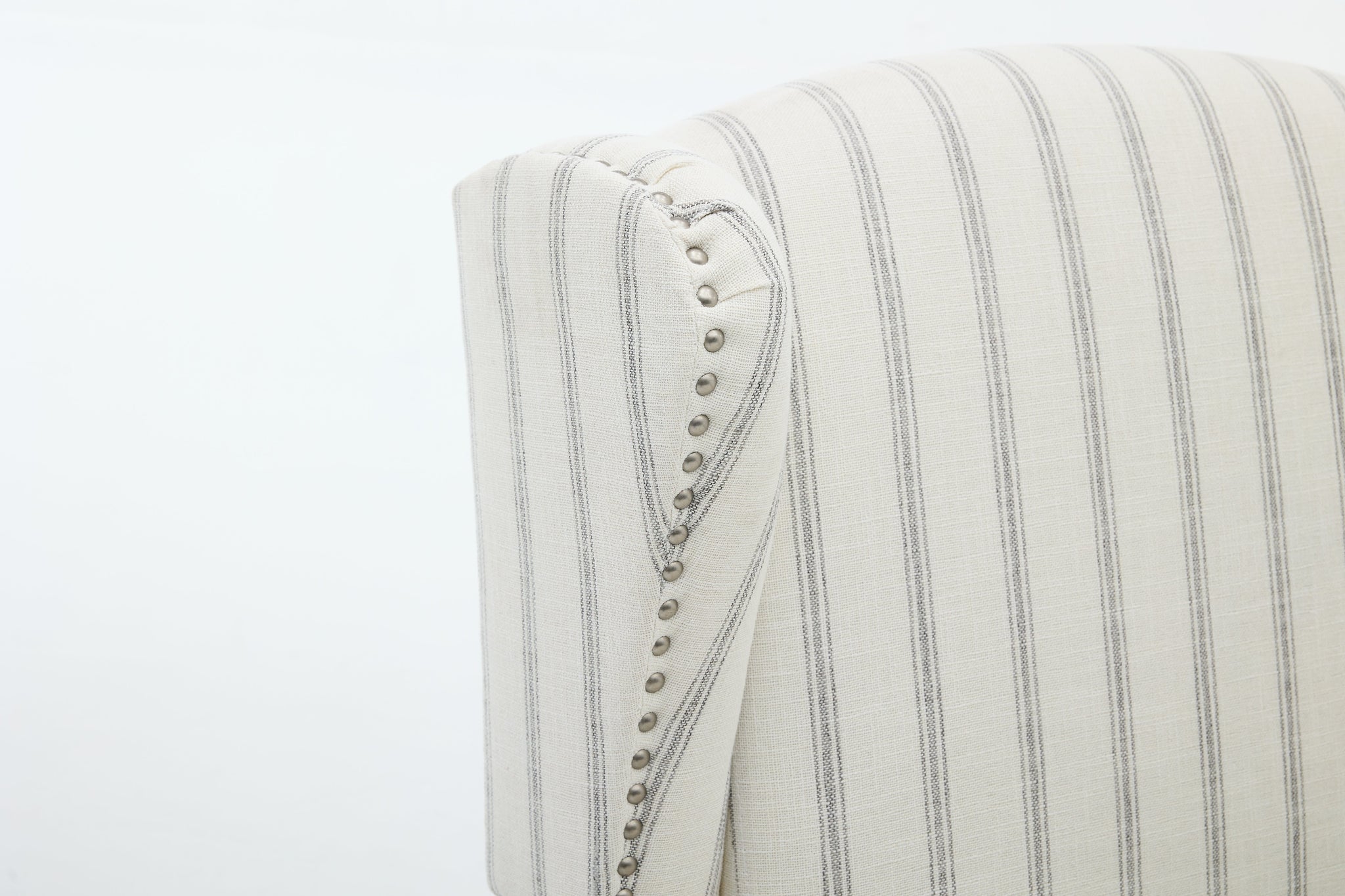 Modern Accent Chair with Retro Wood Legs and Floral Design by HouseOfZazla