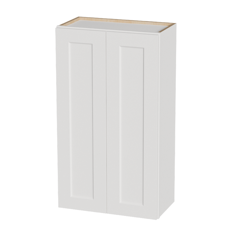 White Shaker Solid Wood Wall Cabinet with Soft-Close Doors by HouseOfZazla
