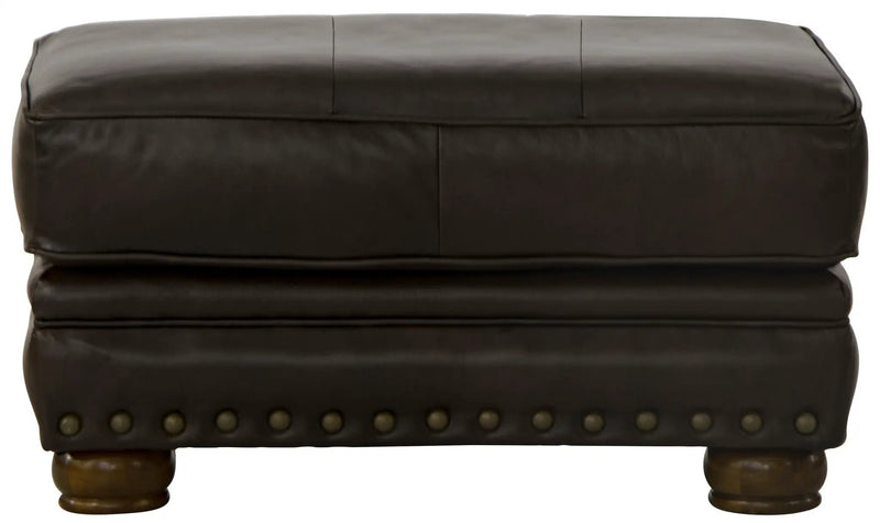 Roberto - Leather Ottoman - Cocoa by Unique Piece Furniture