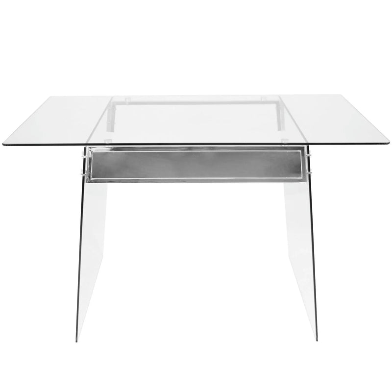Glacier - Contemporary Desk - Clear / Chrome by HouseOfZazla