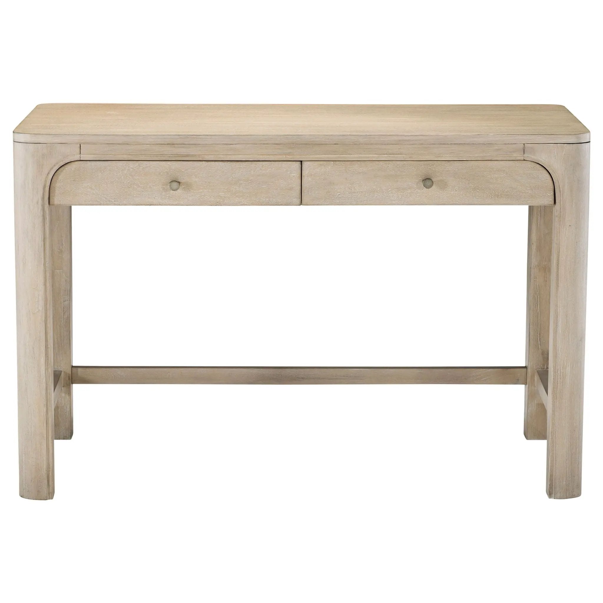 Solano 2-drawer Makeup Table Vanity Desk Weathered Mango by Unique Piece Furniture