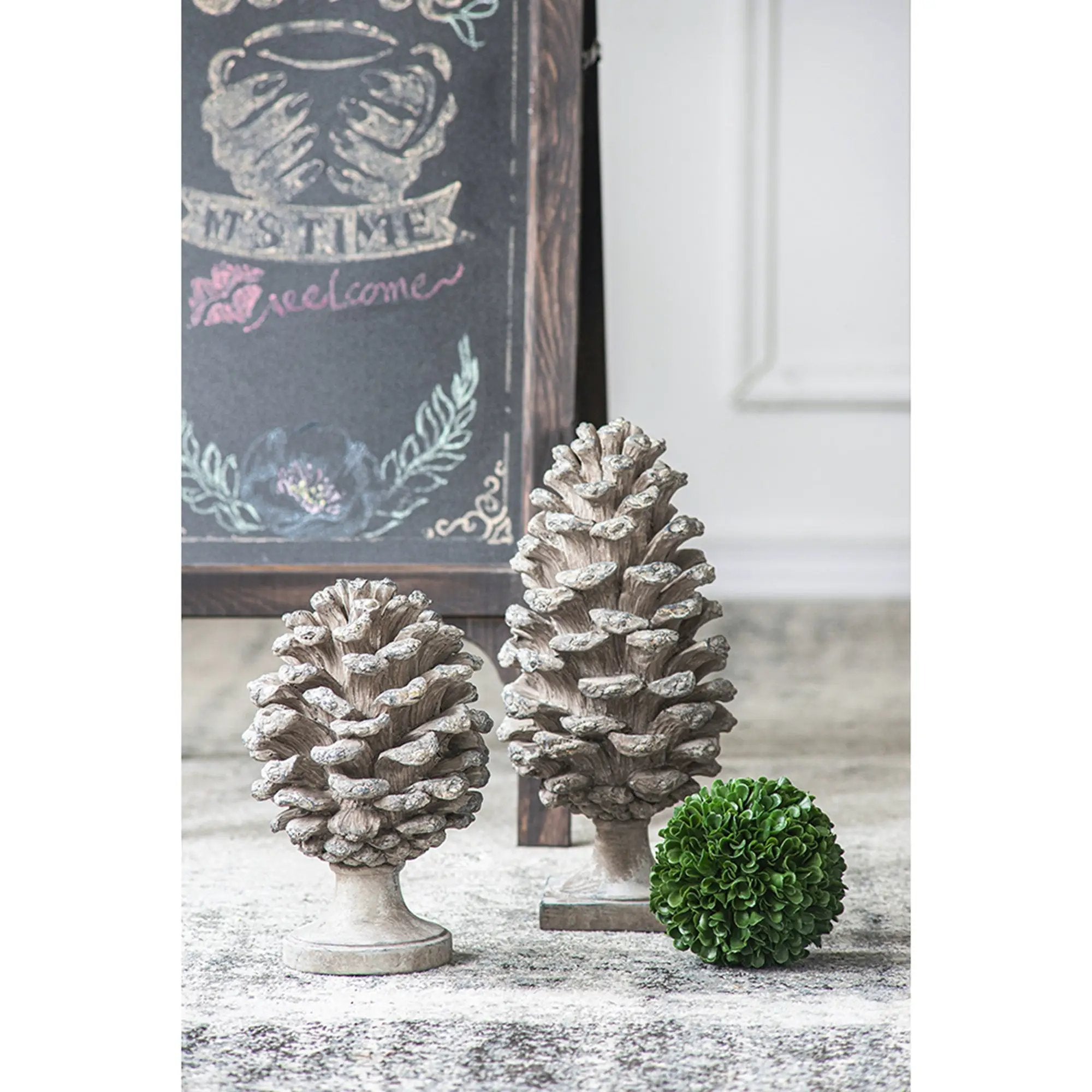 D7x10.5" Table Decor, Pinecone by HouseOfZazla
