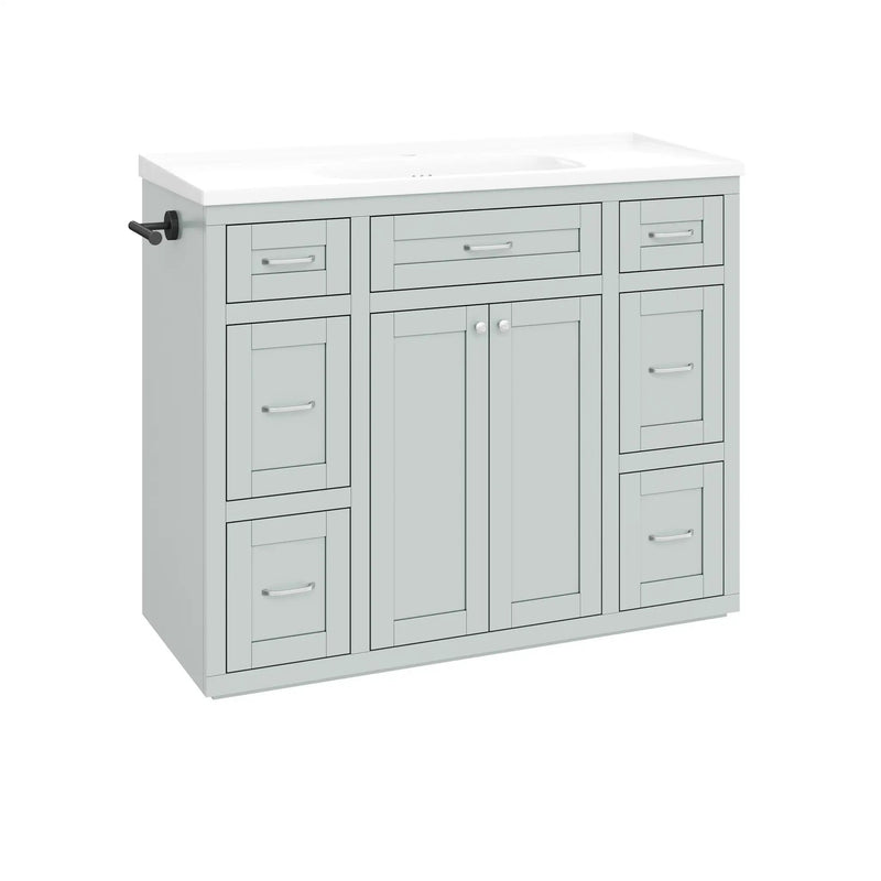 48" Mint Green Bathroom Vanity by HouseOfZazla