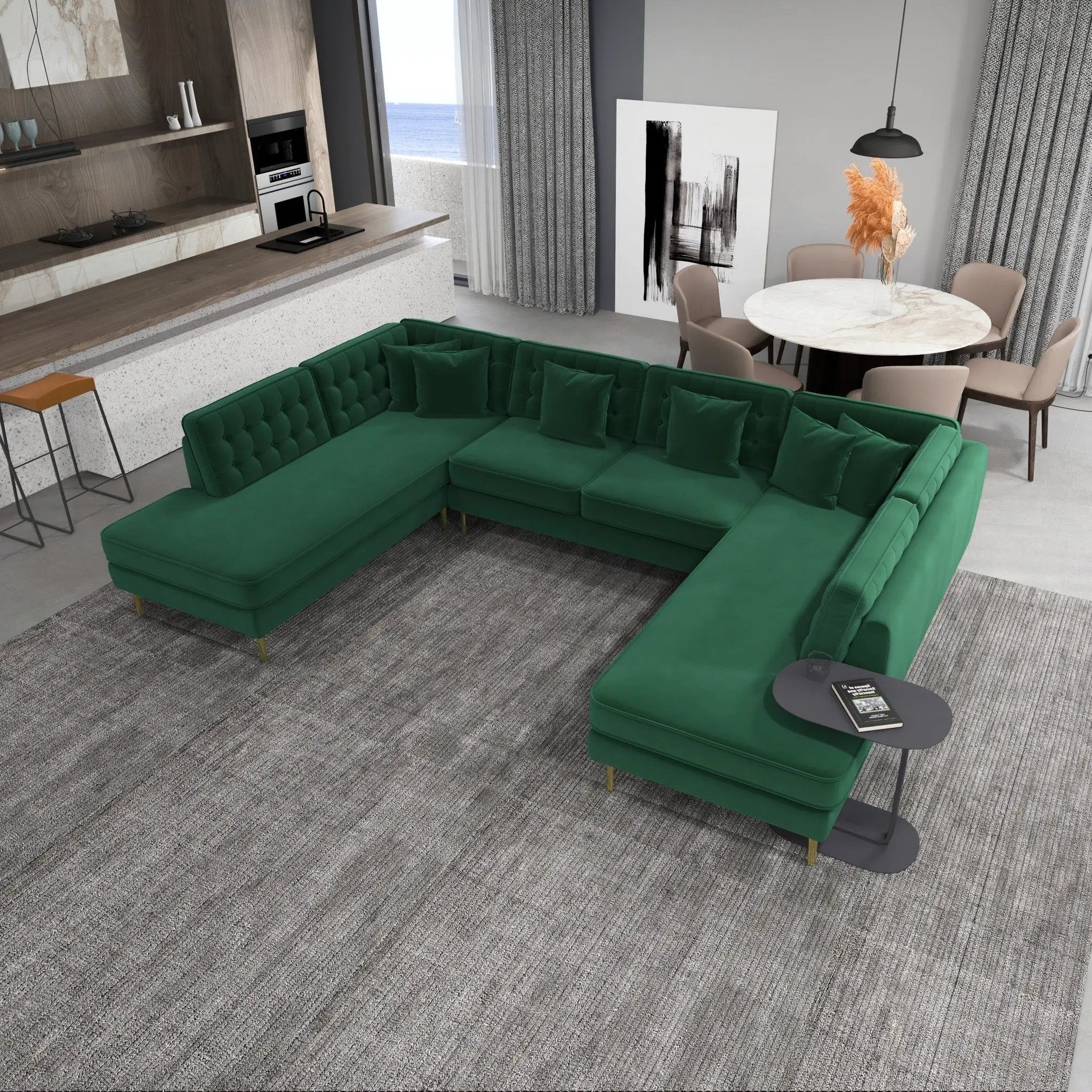 Brooke - Sectional Sofa by HouseOfZazla