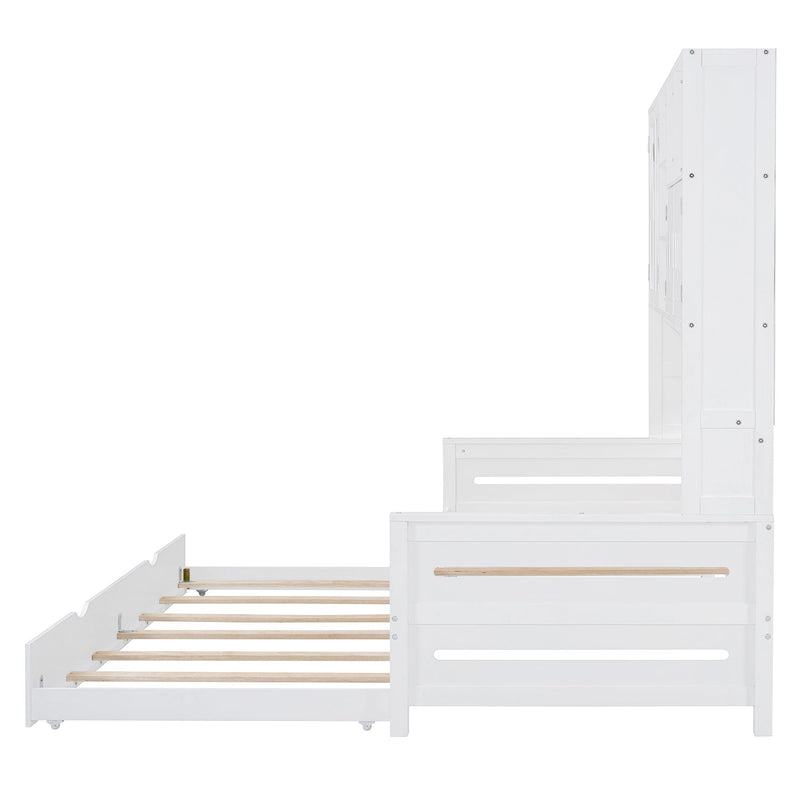 Daybed With All-In-One Cabinet And Shelf by HouseOfZazla