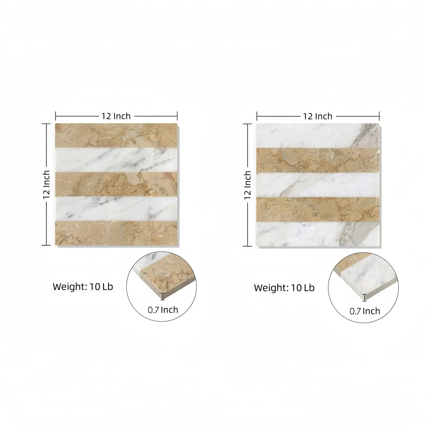 Elegant Waterjet Polished Marble Tile For Floor And Wall by HouseOfZazla