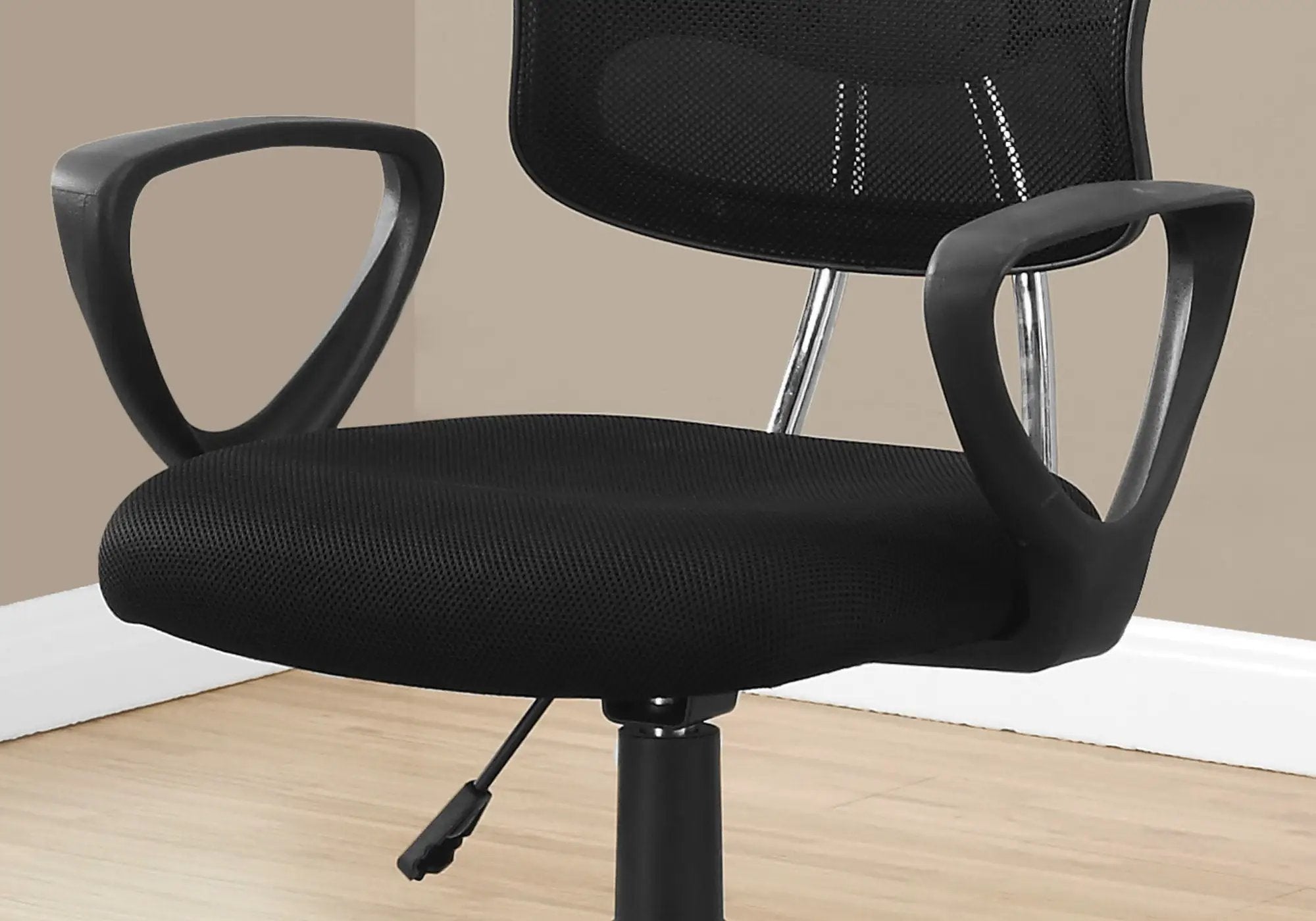 Office Chair, Adjustable Height, Swivel, Ergonomic, Armrests, Mesh, Contemporary / Modern - Black by Unique Piece Furniture