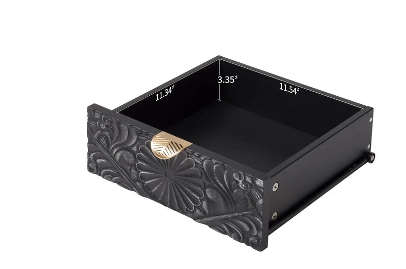 Hand-Carved Accent Cabinet by HouseOfZazla