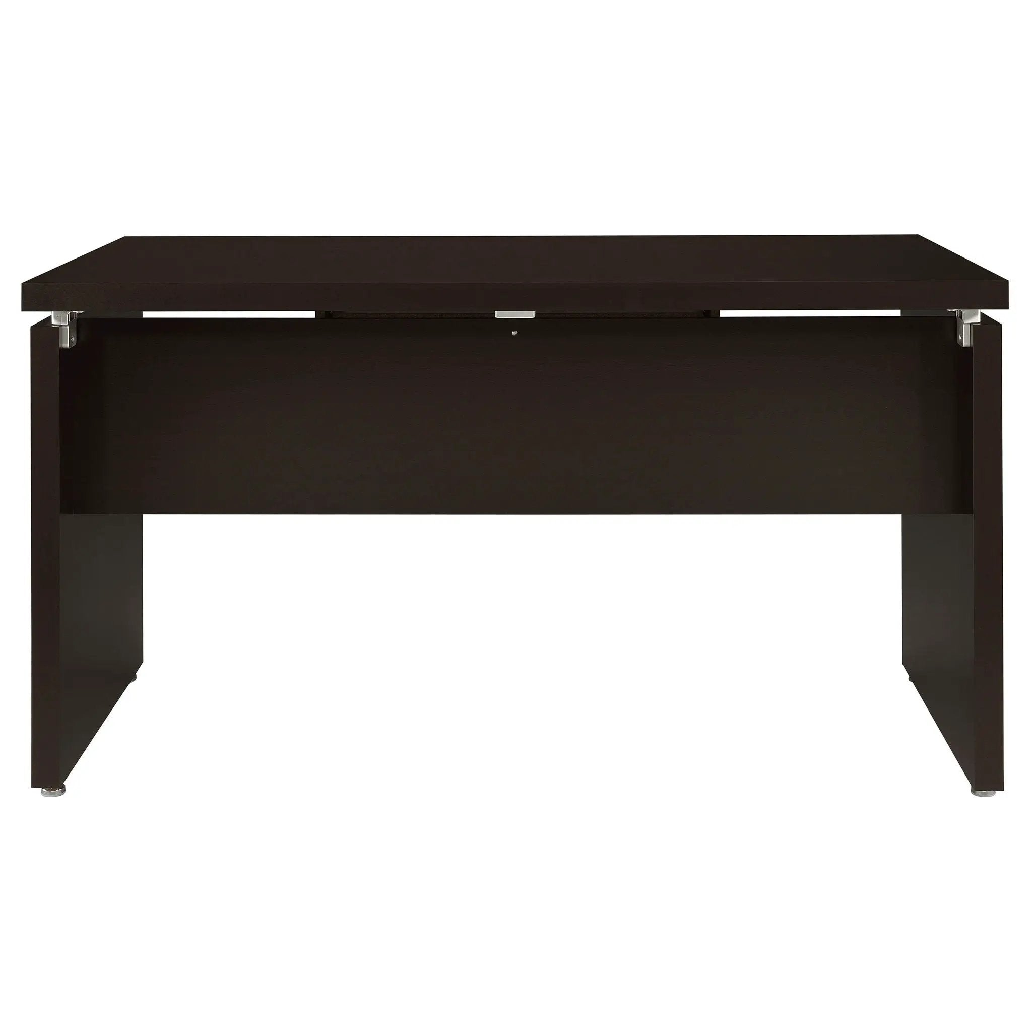 Ulloa - L Shaped Office Desk With Slide Out Keyboard Tray And Storage Drawers - Cappuccino by HouseOfZazla