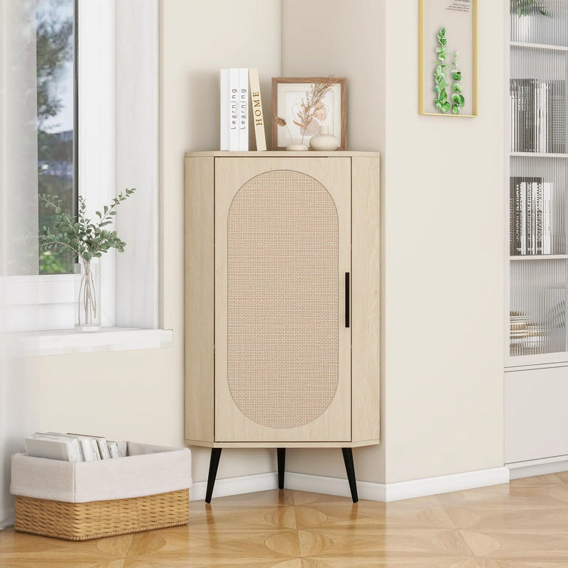 Freestanding Corner Corner Cabinet For Living Room by HouseOfZazla
