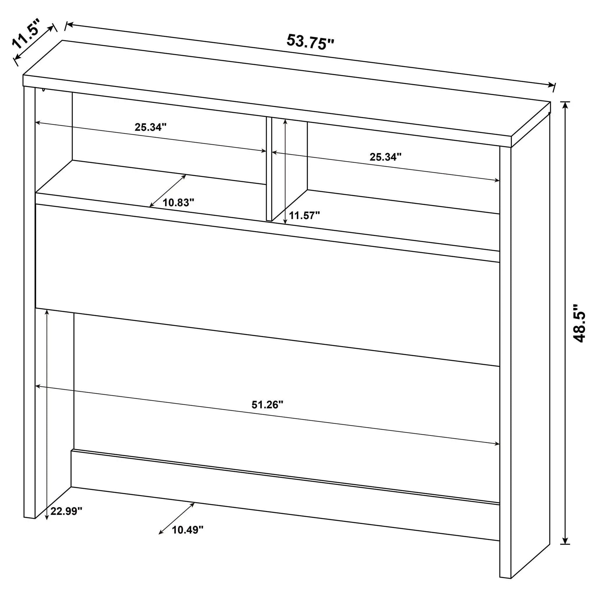 Geary - 3 Piece Bedroom Set With Bookcase Headboard by HouseOfZazla
