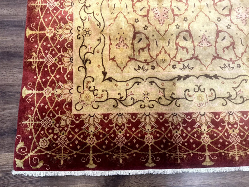 Pak Persian Rug 8x10, Allover Pattern, Gold-Tan, Fine 200 KPSI by Jewel Rugs